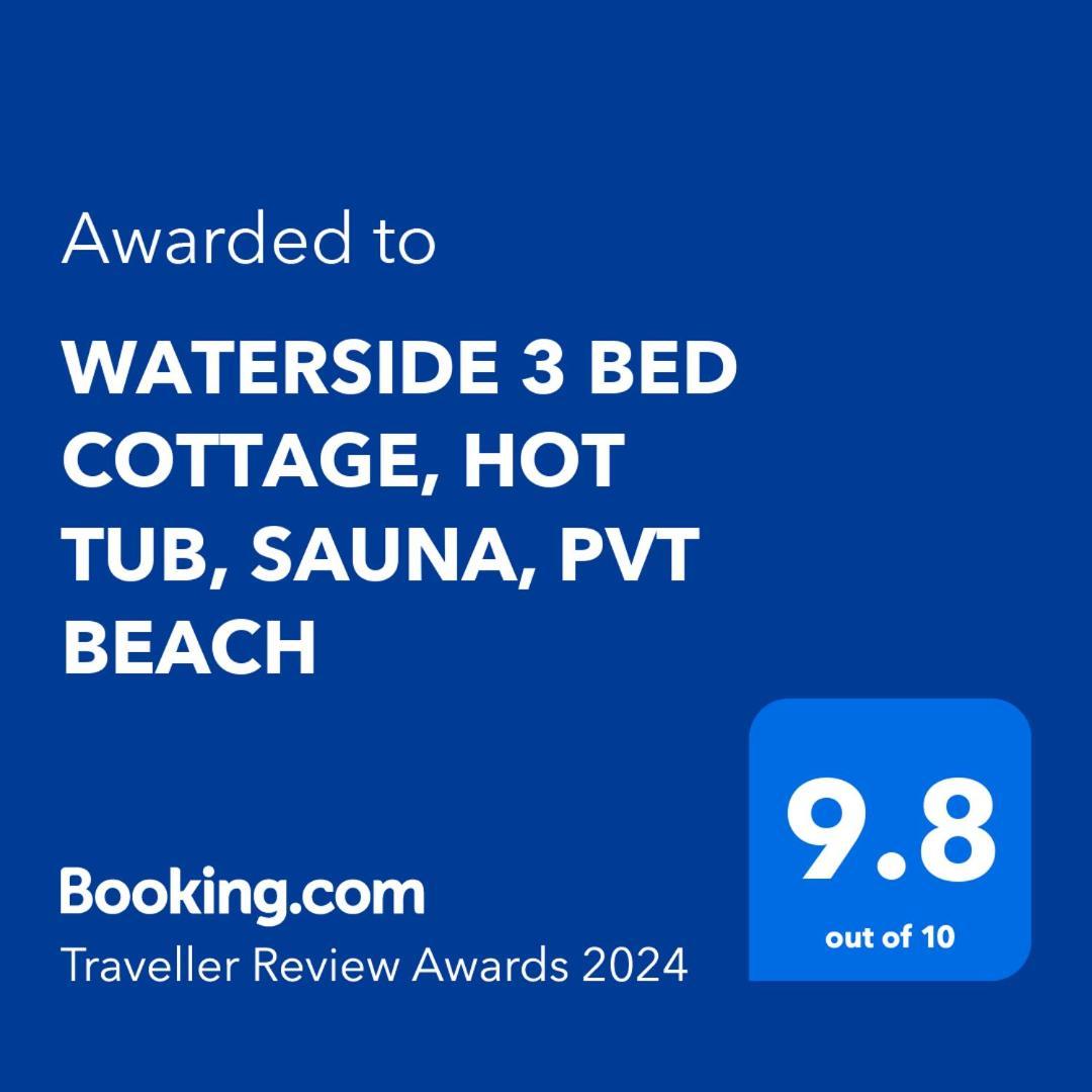 Waterside 3 Bed Cottage, Hot Tub, Sauna, Pvt Beach أروكار المظهر الخارجي الصورة